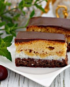 Яблочно кокосовoе пирожное