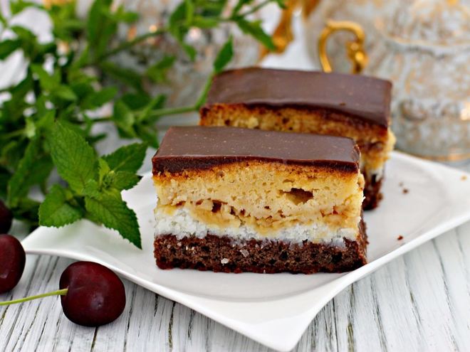 Рецепт яблочно кокосового пирожного