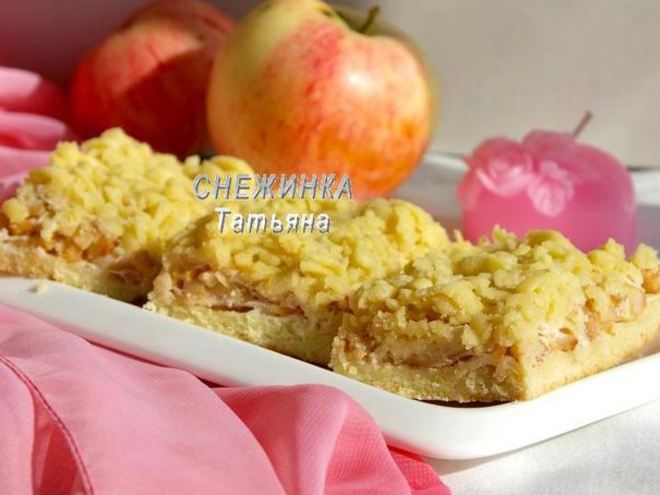Рецепт яблочных пирожных блаженство