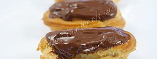 заварные пирожные с кремом из сгущенного молока. Шаг 13