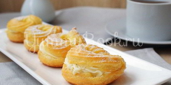 Заварные пирожные Творожное кольцо