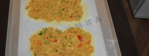 домашний турецкий лахмаджун пицца с фаршем. Шаг 9