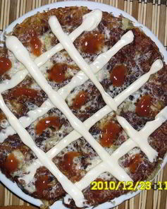 Ленивая картофельная пицца