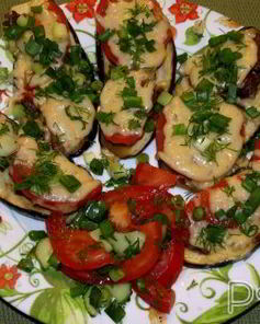 Мини-пицца с баклажанами вместо теста