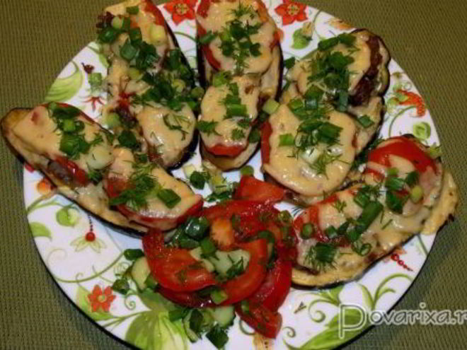 Рецепт мини-пиццы с баклажанами вместо теста