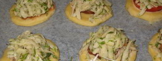 мини-пиццы с картофельными шапочками. Шаг 5