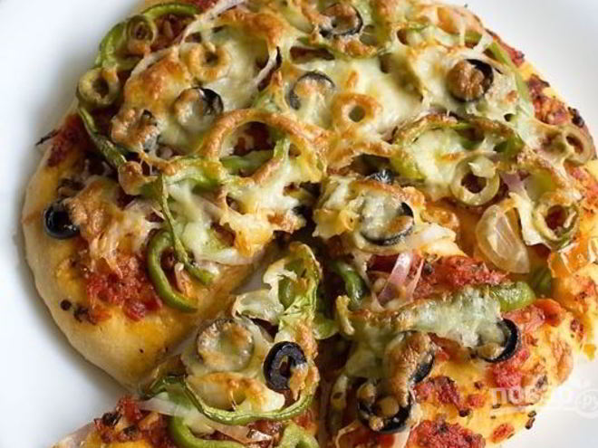 Рецепт овощной пиццы