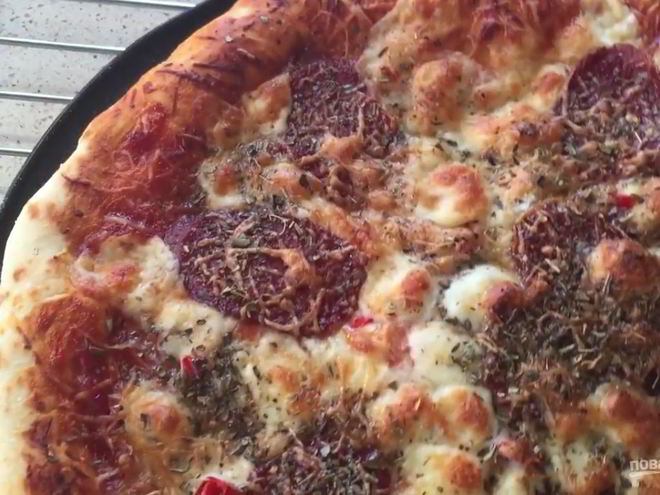 Рецепт пиццы дьябола на тонком тесте