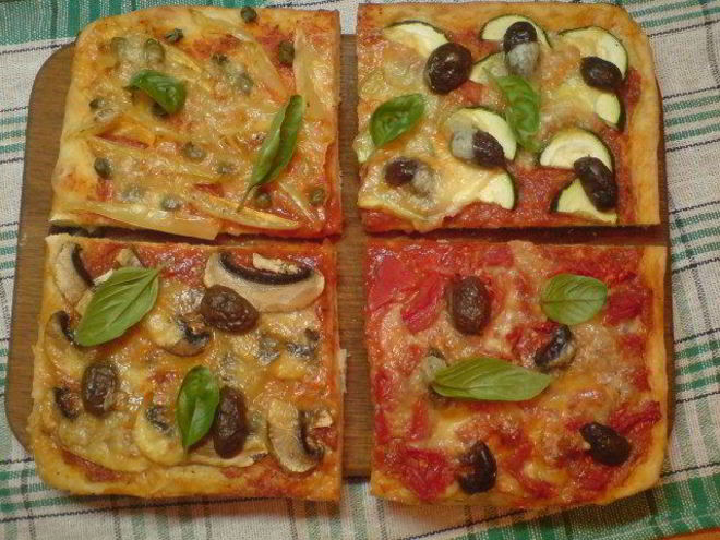 Рецепт пиццы итальянской мозаика