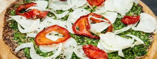 пицца из семян льна и миндаля. Шаг 7