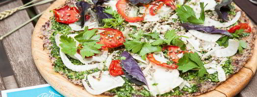 пицца из семян льна и миндаля. Шаг 8