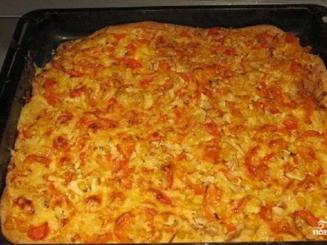 Рецепт пиццы из слоеного бездрожжевого теста