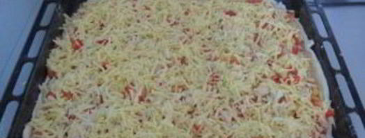 пицца из слоеного бездрожжевого теста. Шаг 12