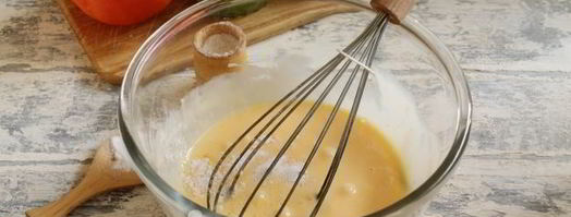 пицца из жидкого теста на майонезе. Шаг 6