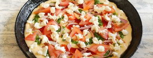 пицца из жидкого теста на майонезе. Шаг 11