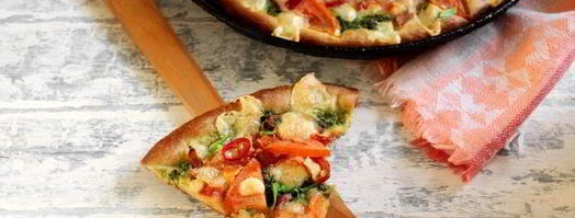 пицца из жидкого теста на майонезе. Шаг 12