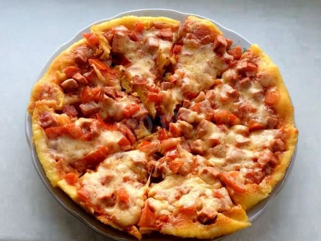 Рецепт пиццы минутка на сковороде быстрая и простая