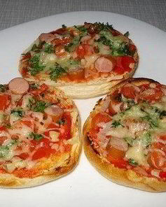 Пицца на булочках