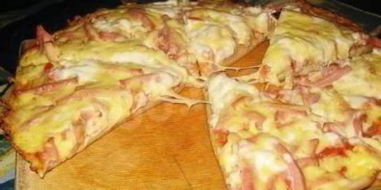 Пицца на дрожжевом тесте на молоке в духовке