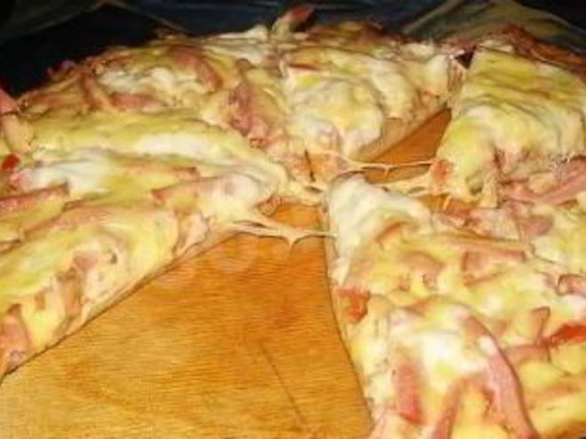 Рецепт пиццы на дрожжевом тесте на молоке в духовке