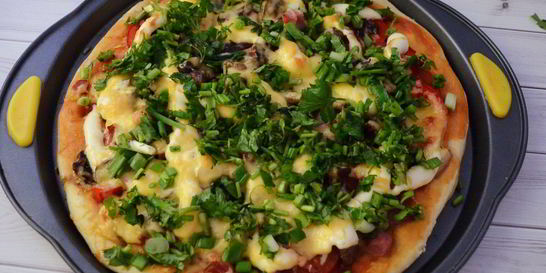 Пицца на дрожжевом тесте