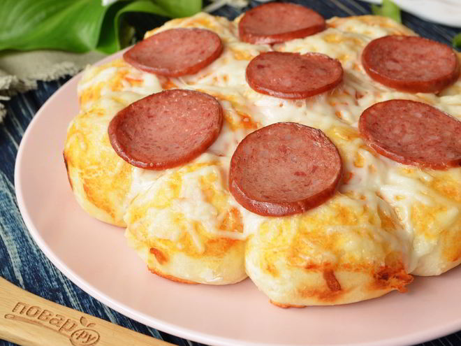 Рецепт пиццы на шариках из теста