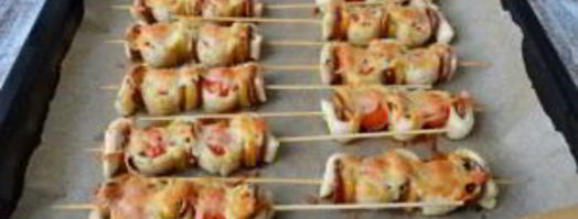 пицца на шпажках. Шаг 6