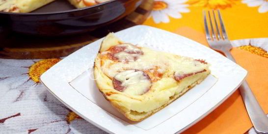 Пицца на сковороде за 5 минут