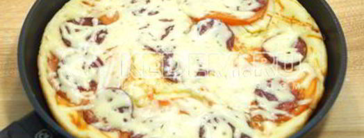 пицца на сковороде за 5 минут. Шаг 11