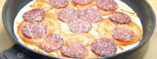 пицца на сковороде за 5 минут. Шаг 9