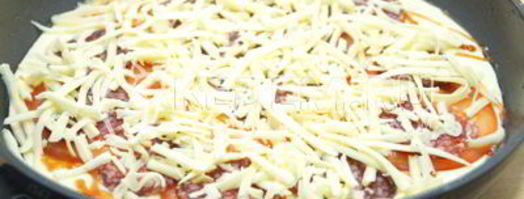 пицца на сковороде за 5 минут. Шаг 10