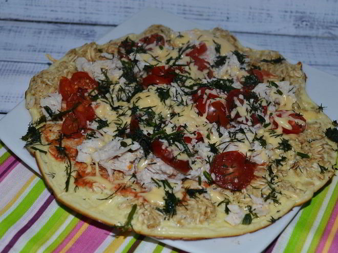 Рецепт пиццы на сковороде