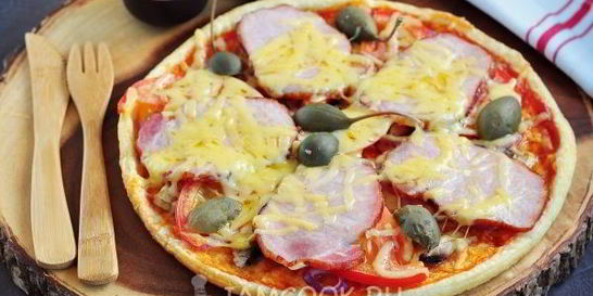 Пицца на слоено-дрожжевом тесте