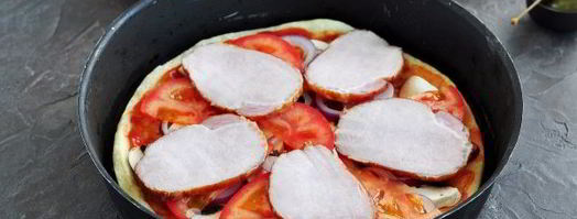 пицца на слоено-дрожжевом тесте. Шаг 14