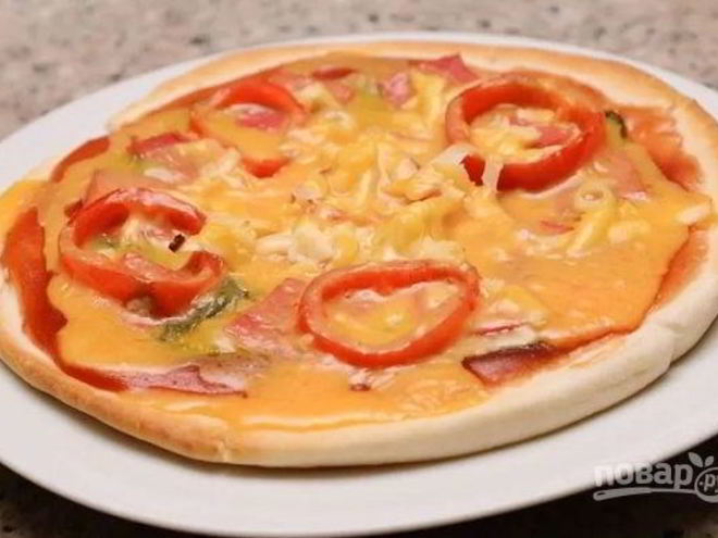 Рецепт пиццы один момент