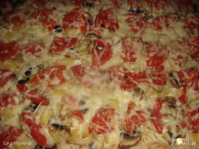 Рецепт пиццы ориентале с белым соусом