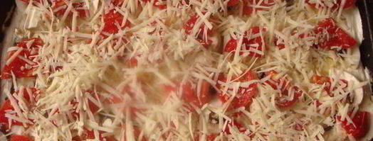 пицца ориентале с белым соусом. Шаг 12