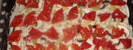 пицца ориентале с белым соусом. Шаг 9