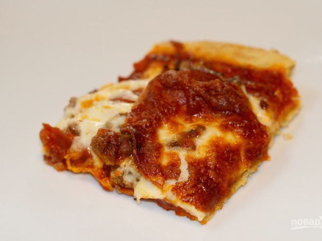 Рецепт пиццы по-быстрому