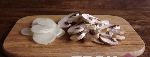 пицца с грибами. Шаг 3