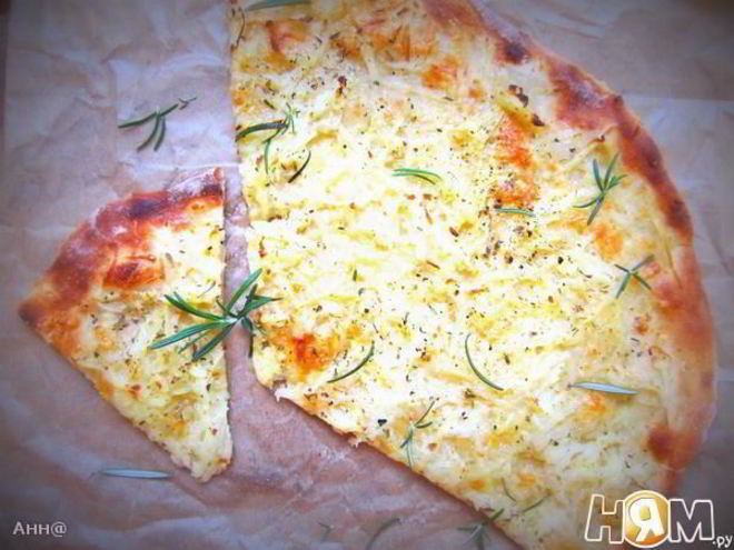 Рецепт пиццы с картофелем и пряными травками