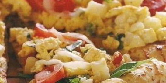 Пицца с картошкой и курицей