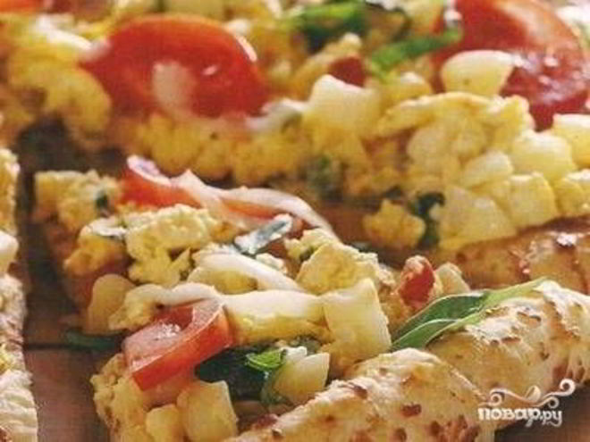 Рецепт пиццы с картошкой и курицей