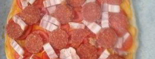 пицца с колбасой и пицца с морепродуктами. Шаг 13