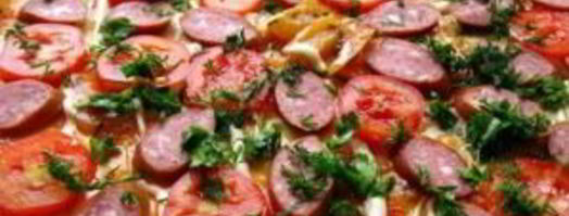 пицца с копченой колбаской. Шаг 7