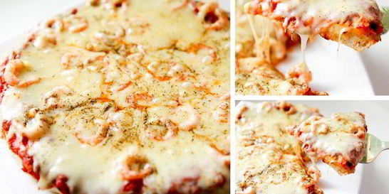 Пицца с креветками