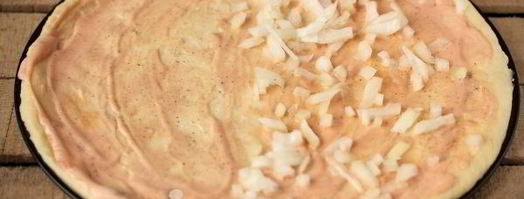 пицца с кукурузой на тесте без дрожжей. Шаг 3