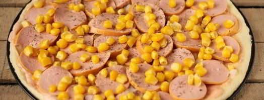 пицца с кукурузой на тесте без дрожжей. Шаг 5