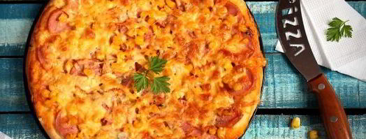 пицца с кукурузой на тесте без дрожжей. Шаг 8