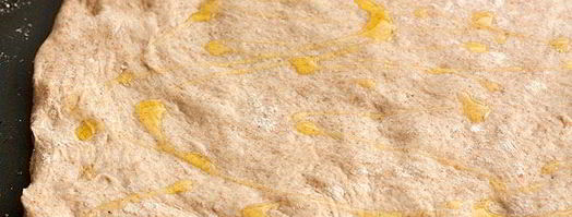 пицца с луком из цельнозерновой муки. Шаг 5